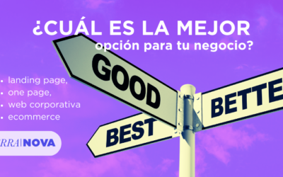 ¿Cuál es la mejor opción para tu negocio: landing page, one page, página web corporativa o ecommerce?